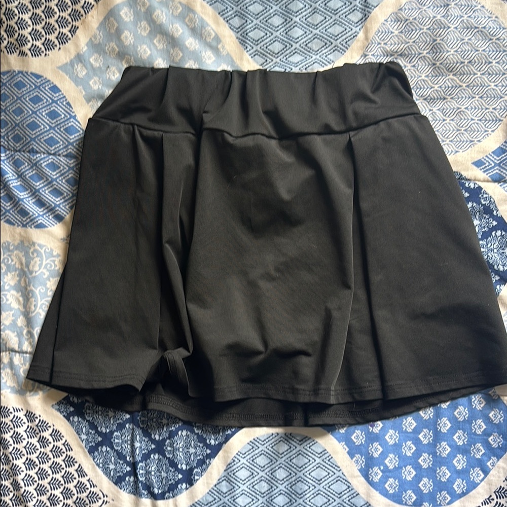 Black Pleated Skirt